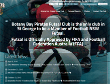 Tablet Screenshot of botanybaypirates.com